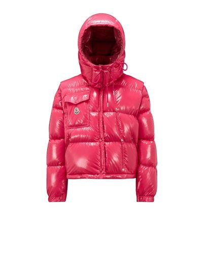 Moncler Plumífero corto moncler karakorum mujer - Rojo