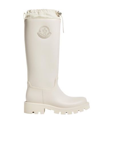 Moncler Kickstream High Rain Boots - White