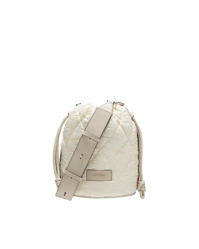 Moncler Quilted Bucket Bag - Natural