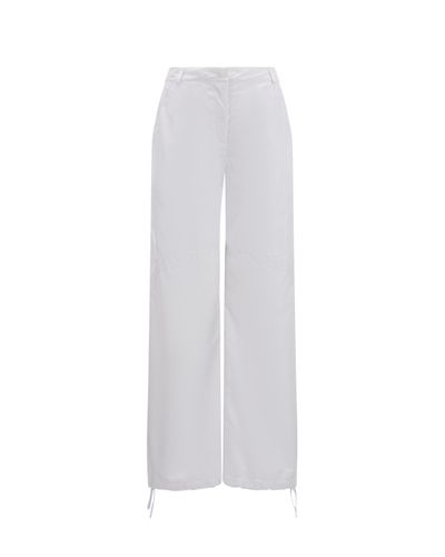 Moncler Pantalon en nylon - Blanc