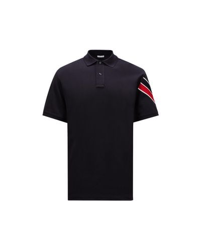 Moncler Tricolour Trim T-shirt - Black