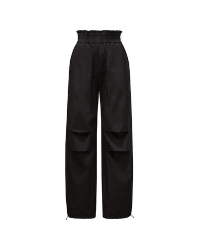 Moncler Pantalon de survêtement en coton mélangé - Noir