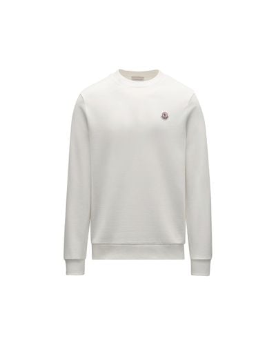 Moncler Logo Patch Sweatshirt - White