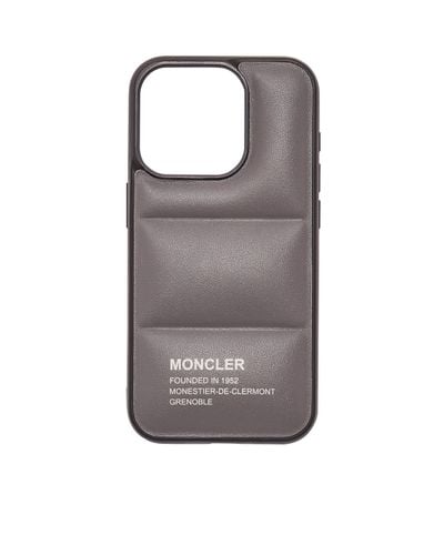 Moncler Nakoa Leather Phone Case - Brown
