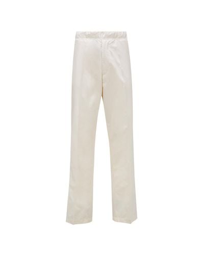 Moncler Pantalon en popeline - Blanc