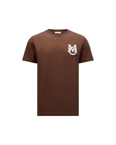 Moncler Monogram T-shirt - Brown