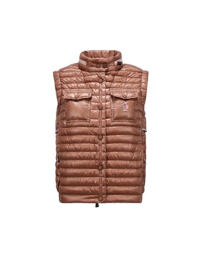 3 MONCLER GRENOBLE Gumiane Down Gilet - Red