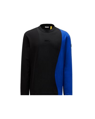 Moncler x adidas Originals T-shirt a maniche lunghe in jersey - Blu