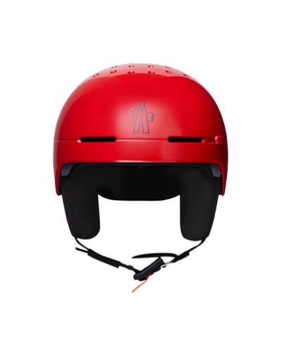 3 MONCLER GRENOBLE Logo Ski Helmet - Red