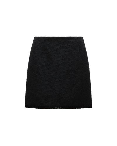 Moncler Minifalda de tweed - Negro