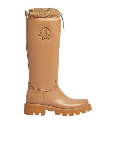 Moncler Kickstream High Rain Boots - Brown