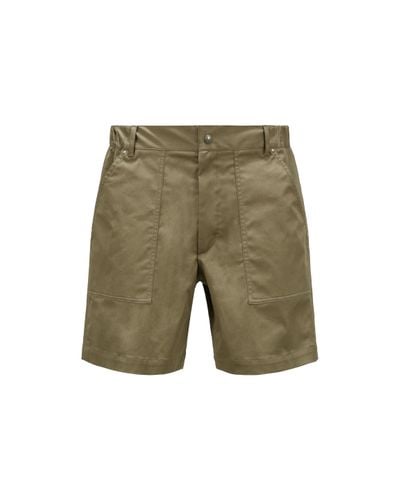 Moncler Shorts aus gabardine - Grün