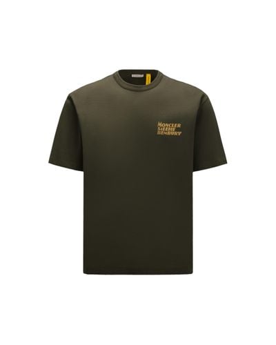 MONCLER X SALEHE BEMBURY T-shirt mit logo - Grün