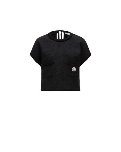 Moncler Bluse aus tweed - Schwarz