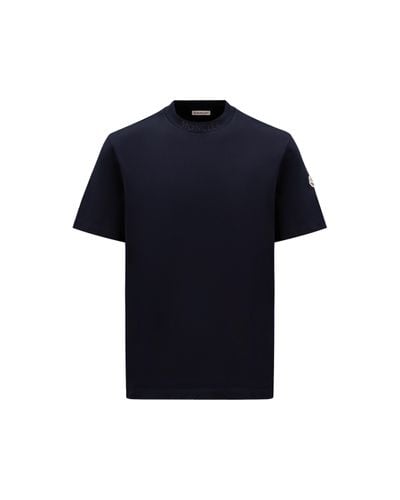 Moncler T-shirt con logo - Blu
