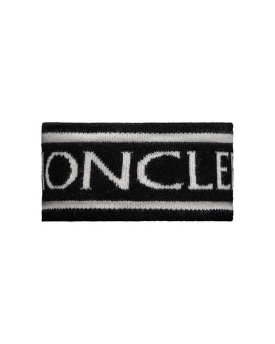 Moncler Logo Wool Headband - Black
