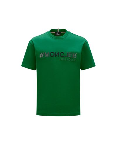 3 MONCLER GRENOBLE Camiseta con logotipo - Verde