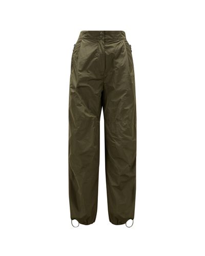 Moncler Pantalones de tafetán - Verde