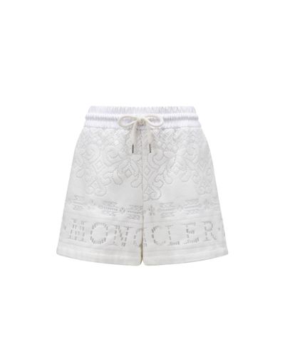 Moncler Cotton Lace Shorts - White