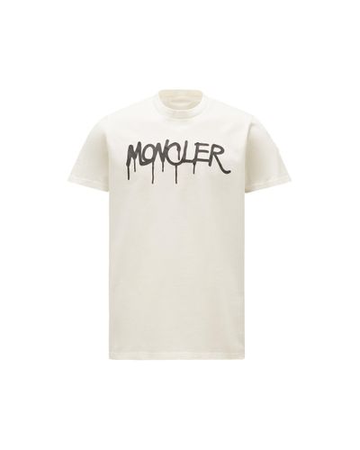 T-shirts Moncler - Off-White short sleeve Tee - C109H800165083152034