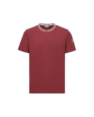 Moncler T-Shirt à logo - Rouge