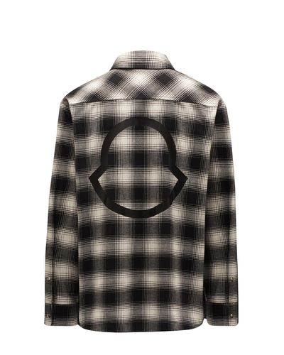 Moncler Check Flannel Shirt With Collar - Multicolour
