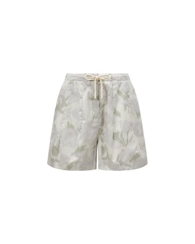 Moncler Printed Shorts - Gray