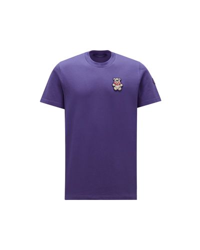 Moncler Teddy Bear Patch T-shirt - Purple