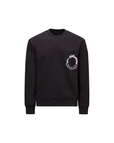 Moncler Logo Motif Sweatshirt Black