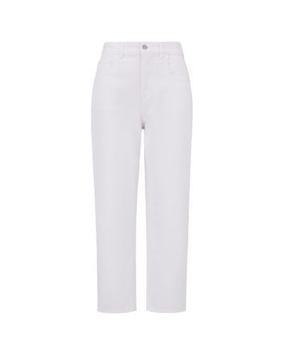 Moncler Cropped Jeans White