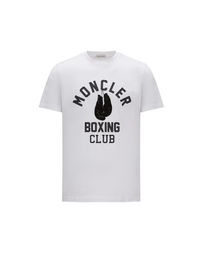 Moncler T-shirt mit print - Weiß
