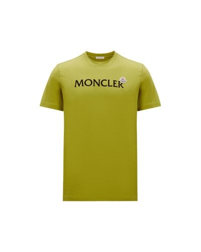 Moncler T-shirt mit logo - Grün