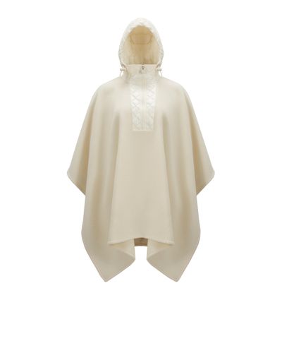 Moncler Cape en laine - Neutre