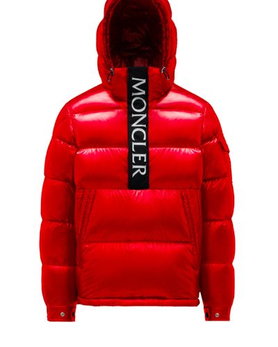 Moncler Maury Short Down Jacket - Red