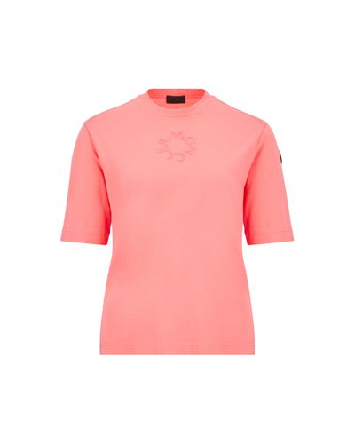 Moncler Embossed Logo T-shirt - Pink