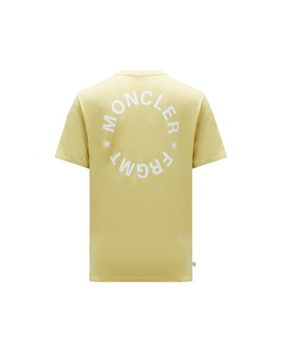 MONCLER X FRGMT X FRGMT Camiseta con motivo de logotipo - Amarillo