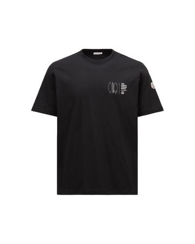 Moncler Camiseta con motivo estampado - Negro