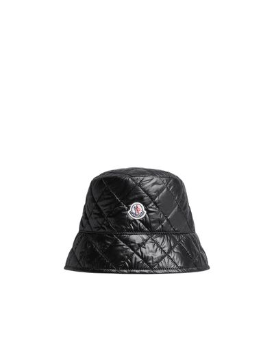 Moncler Quilted Bucket Hat - Black