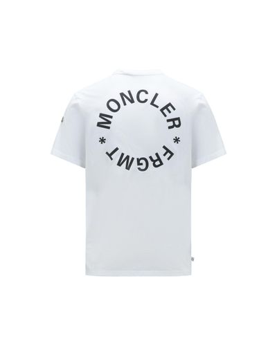 MONCLER X FRGMT X FRGMT Camiseta con motivo de logotipo - Blanco