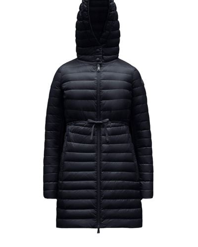 Moncler Barbel Long Down Jacket - Blue