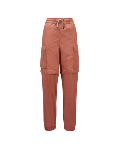 3 MONCLER GRENOBLE Adjustable Trousers - Red