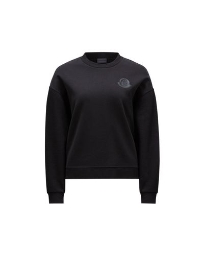Moncler Sweatshirt mit logo-motiv - Schwarz