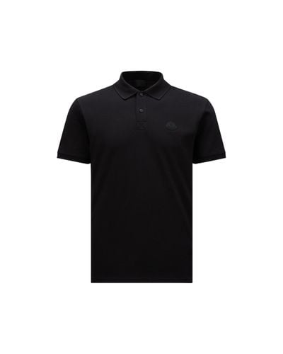 Moncler Logo Polo Shirt - Black