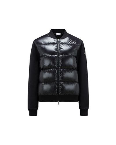 Moncler Padded Zip-up Sweatshirt - Black