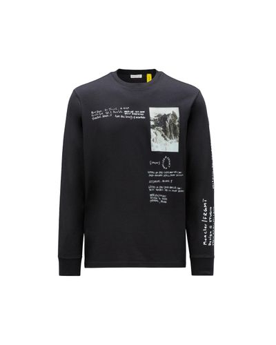 MONCLER X FRGMT Printed Long Sleeve T-Shirt - Black