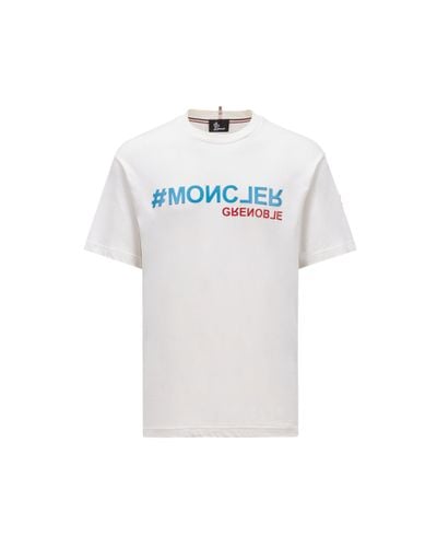 3 MONCLER GRENOBLE T-shirt mit logo - Weiß