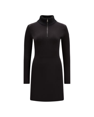 Moncler Knit Midi Dress - Black