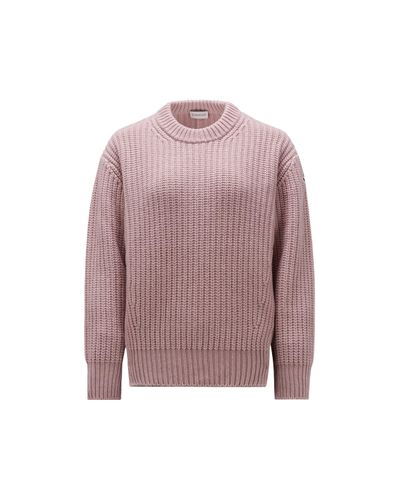 Moncler Pullover aus wolle - Lila
