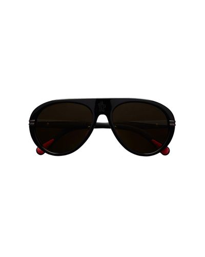 MONCLER LUNETTES Navigaze Pilot Sunglasses - Black
