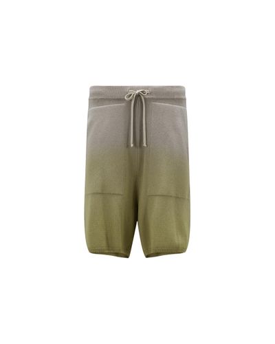 Moncler X rick owens shorts de cachemira - Verde